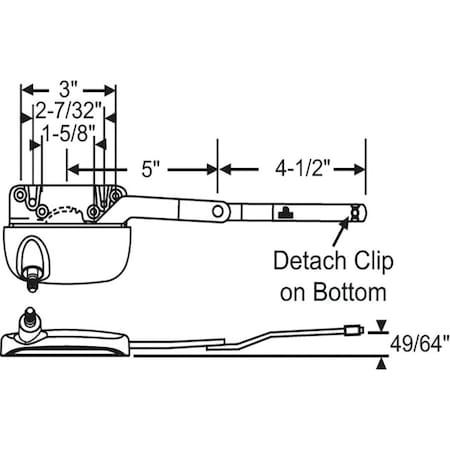 Strybuc Dyad Casement Operator 36-327-3E